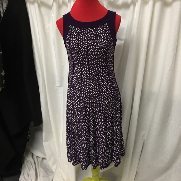 Perceptions New York Dresses & Skirts - PURPLE Polka Dot Dress Size S